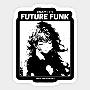 Future Funk Vaporwave Manga Aesthetic Sticker